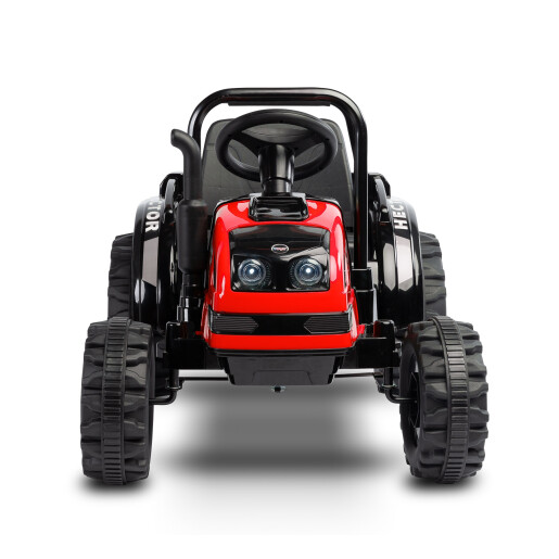 Tractor electric cu remorca si telecomanda Toyz HECTOR 12V Rosu