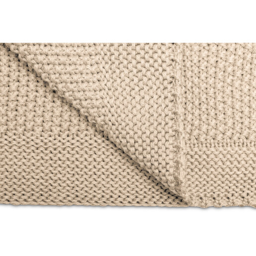 Paturica de bumbac tricotata Sensillo 100x80 cm Bej