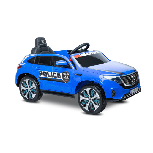 Masinuta electrica cu telecomanda Toyz MERCEDES-BENZ EQC POLICE 12V Albastra