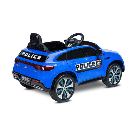 Masinuta electrica cu telecomanda Toyz MERCEDES-BENZ EQC POLICE 12V Albastra