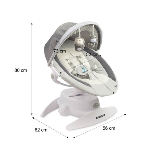 Leagan electric rotativ 360⁰ (max. 9 kg), cu inclinare reglabila, senzor de miscare si telecomanda Caretero OPTI Mov