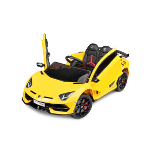 Masinuta electrica cu telecomanda Toyz Lamborghini Aventador SVJ 12V Yellow