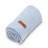 Paturica de bumbac tricotata Sensillo 100x80 cm Albastra
